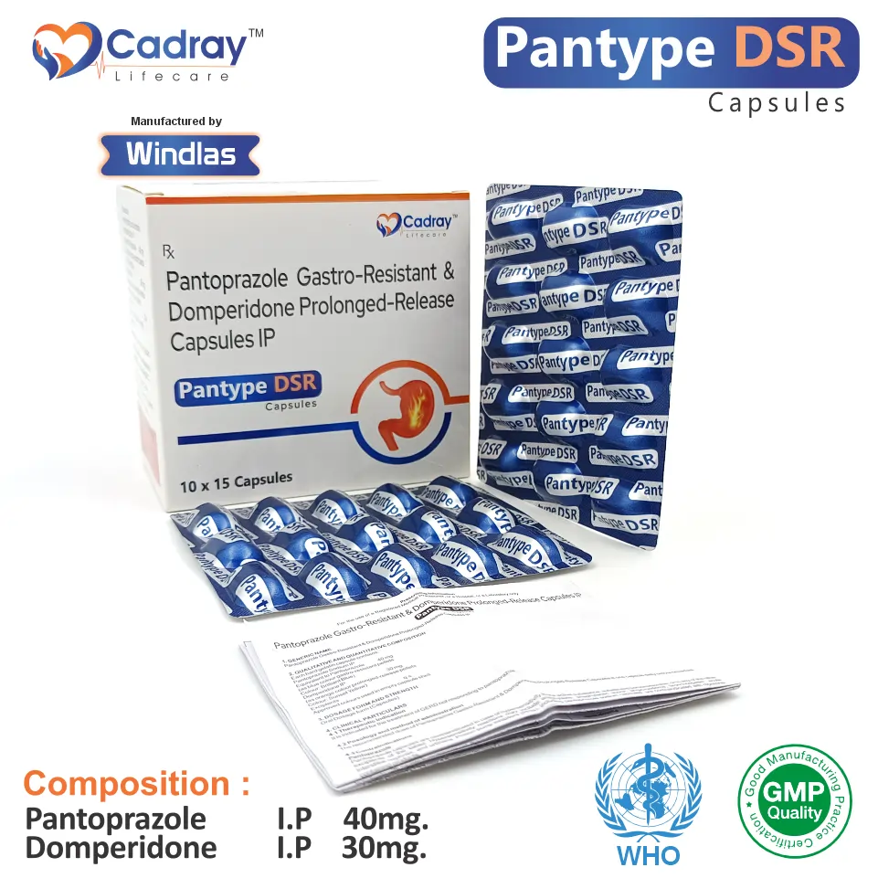 Pantoprazole 40mg + Domperidone 30mg | Best price for PCD Pharma Franchise | Acid reflux & gastric relief